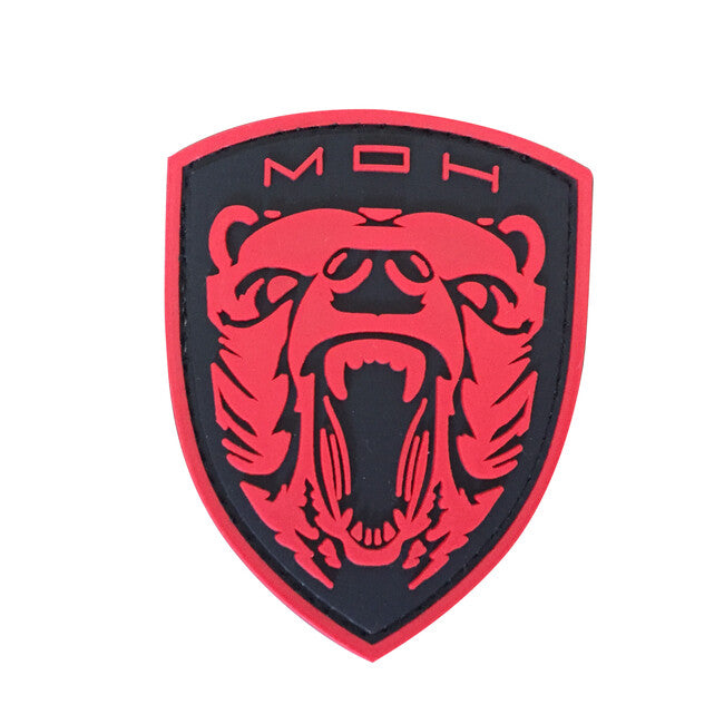 WARAGOD Medal of Honor MOH Grizzly PVC Applikation, rot
