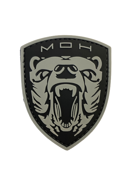 WARAGOD Medal of Honor MOH Grizzly PVC Applikation, grau