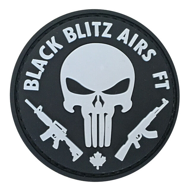 WARAGOD Black Blitz Airs FT Punisher 6cm Klettabzeichen