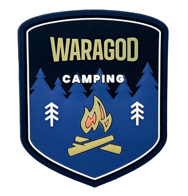 WARAGOD Camping 3D Klettabzeichen 7x5cm