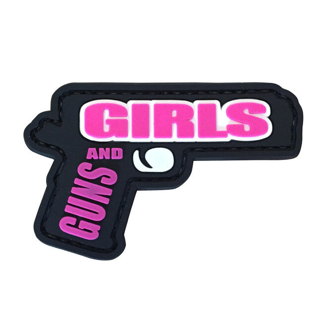 WARAGOD Guns and Girls Klettabzeichen 7x5cm
