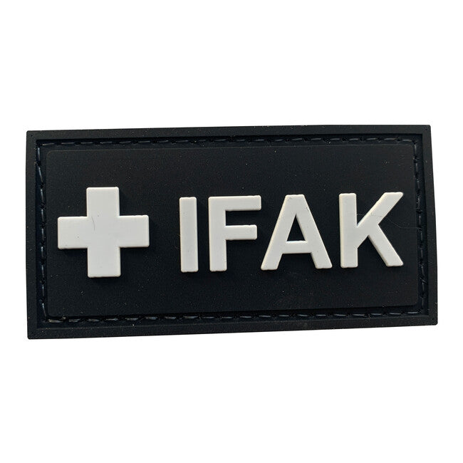 WARAGOD Indivdidual First Aid Kit Klettabzeichen schwarz 5x3cm