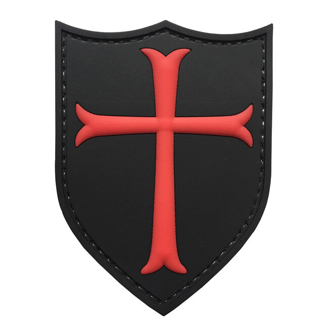 WARAGOD Knights Templar Crusaders Cross 7.5x5.7cm Klettabzeichen