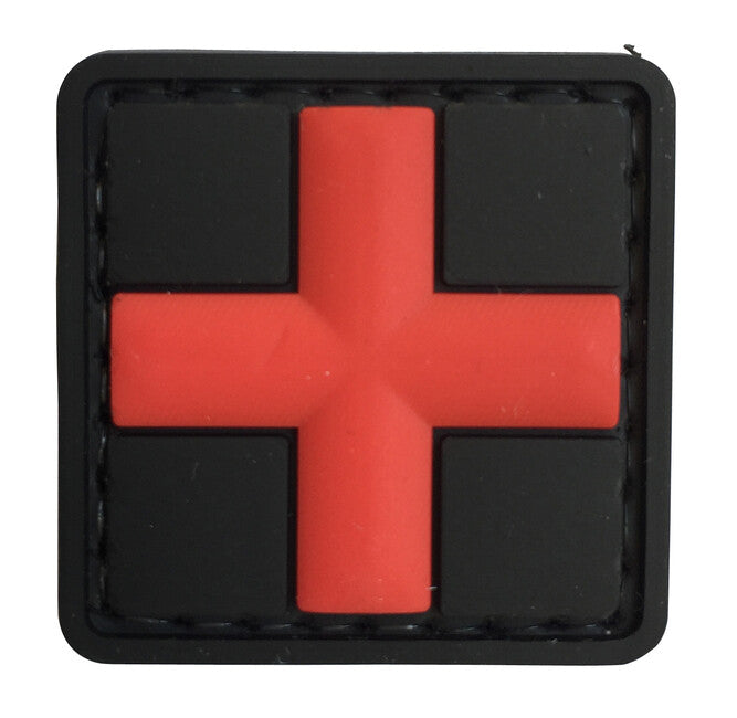 WARAGOD Klettabzeichen 3D Medic schwarz 3x3cm