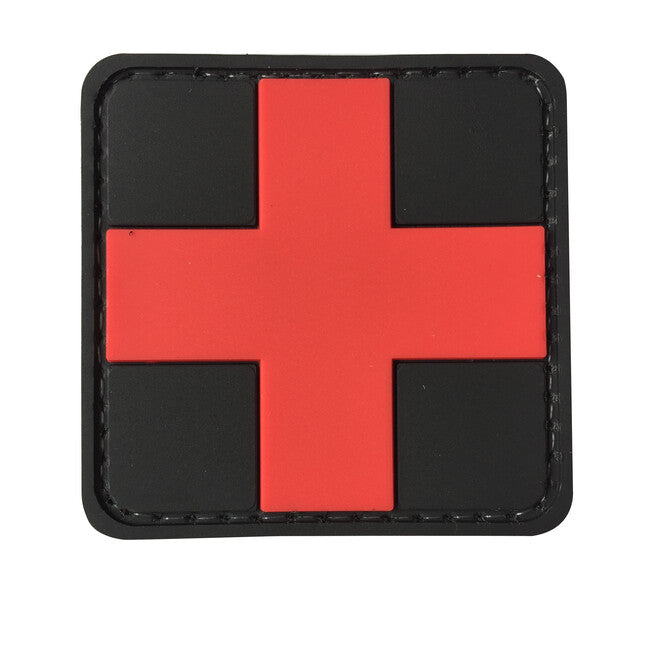 WARAGOD Medic Klettabzeichen 3D schwarz 5x5cm
