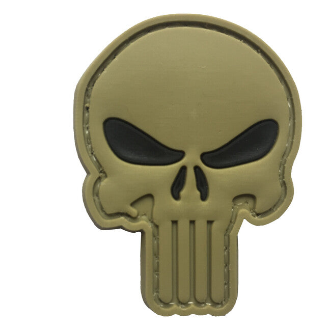 WARAGOD Punisher 3D Klettabzeichen black eyes 5x4cm
