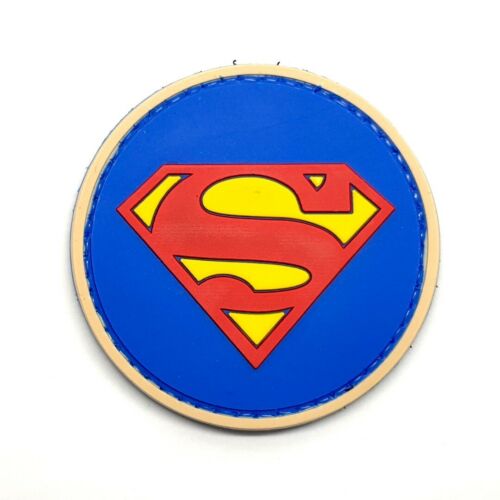 WARAGOD Superman Klettabzeichen 3D 6cm