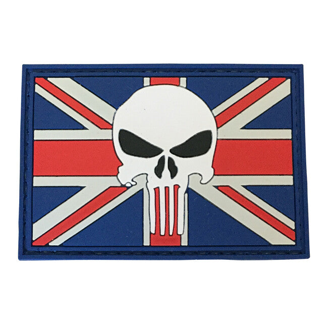 WARAGOD UK Punisher Klettabzeichen 7.5x5cm