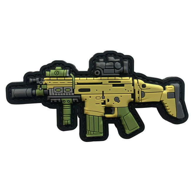 WARAGOD Scar-H Klettabzeichen 3D GUN 10.5x5cm
