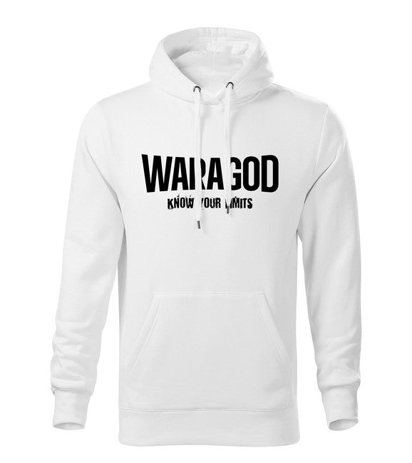 WARAGOD Know Your Limits herren-hoodie rot 300g/m2