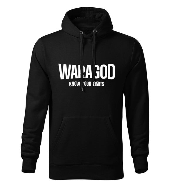 WARAGOD Know Your Limits herren-hoodie schwarz 300g/m2