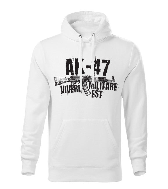 DRAGOWA herren-hoodie Seneca AK-47, weiß 320g/m2