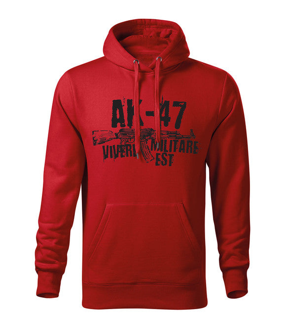 DRAGOWA herren-hoodie Seneca AK-47, rot 320g/m2