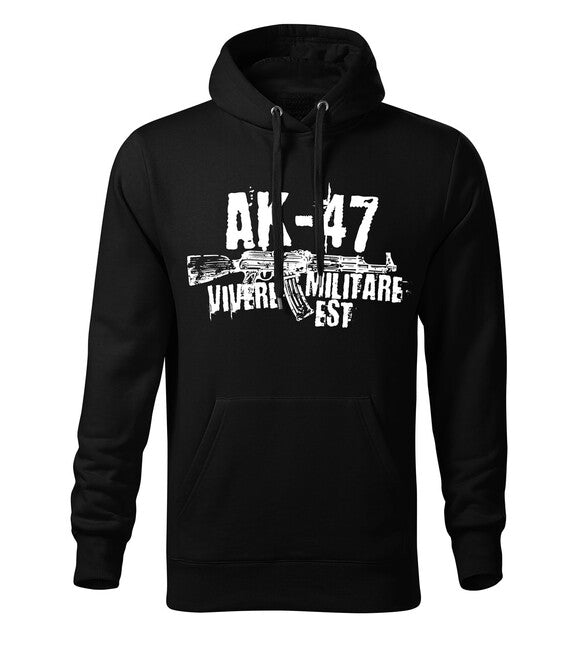 DRAGOWA herren-hoodie Seneca AK-47, schwarz 320g/m2