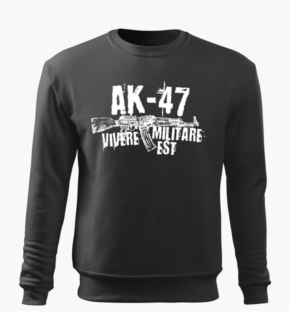 DRAGOWA herren-Sweatshirt Seneca AK-47, grau 300g/m2