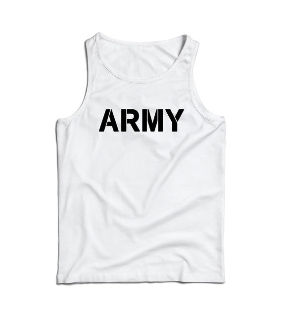 DRAGOWA herren-Tanktop ARMY, weiß 160g/m2