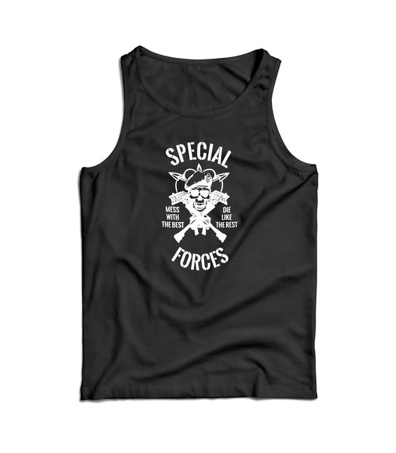 DRAGOWA herren-Tanktop Special forces, schwarz 160g/m2