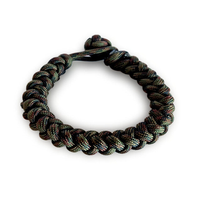 WARAGOD Ectar paracord-armband mit verstellbarem verschluss camo grün