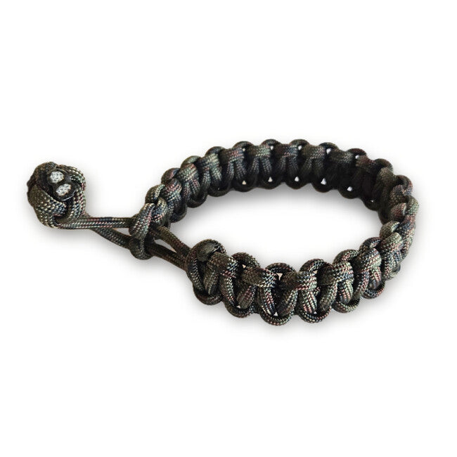 WARAGOD Ilmë Paracord-Armband mit verstellbarem Verschluss camo grün