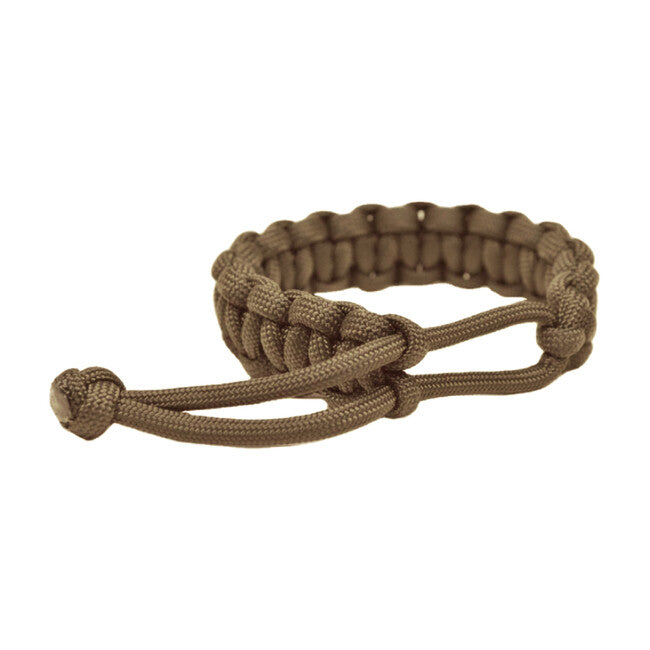 WARAGOD Ilmë Paracord-Armband mit verstellbarem Verschluss, Kojote