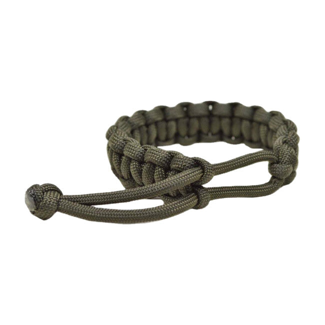 WARAGOD Paracord-Armband mit verstellbarer Schließe Ilmë, grün