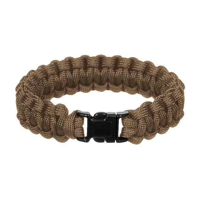 WARAGOD Corna Paracord-Armband mit Kunststoffclip Kojote