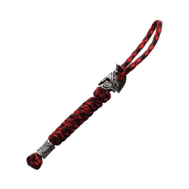 WARAGOD Paracord Spartan Schlüsselanhänger Nénar, rot