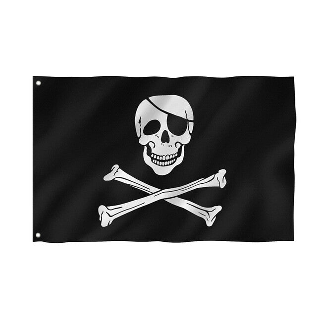 WARAGOD Piratenflagge Jolly Roger 150x90 cm
