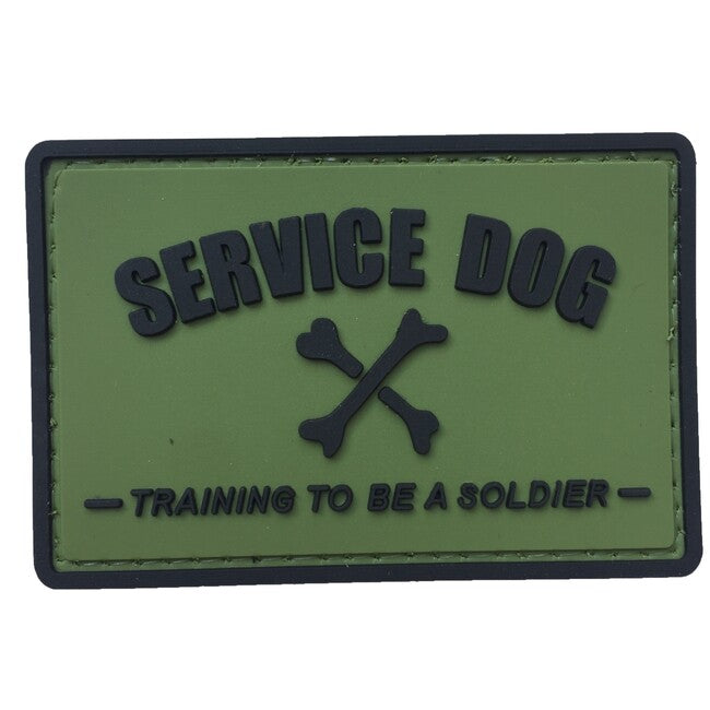 WARAGOD Service dog PVC Applikation, schwarz grün