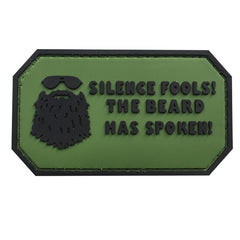 WARAGOD Silence Fools PVC Applikation, grün
