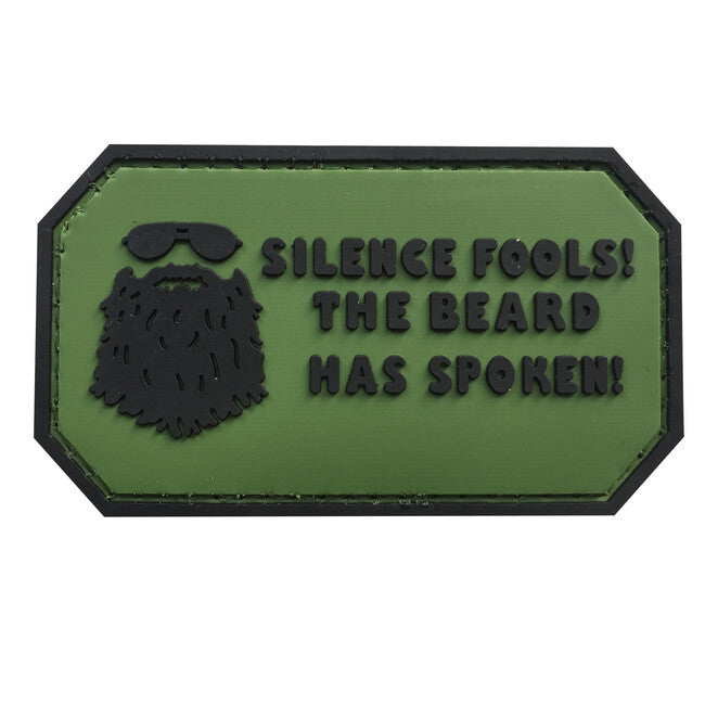 WARAGOD Silence Fools PVC Applikation, grün