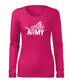 DRAGOWA Slim Damen-Langarmshirt Nabis 160 g/m², rosa