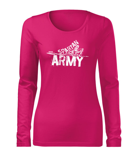 DRAGOWA Slim damen-Langarmshirt Nabis, rosa 160g/m2