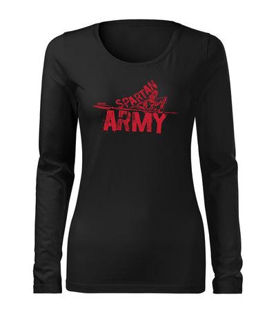 Damenlangarmshirts mit Motiv Spartan Army