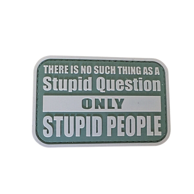 WARAGOD Stupid Questions PVC Applikation