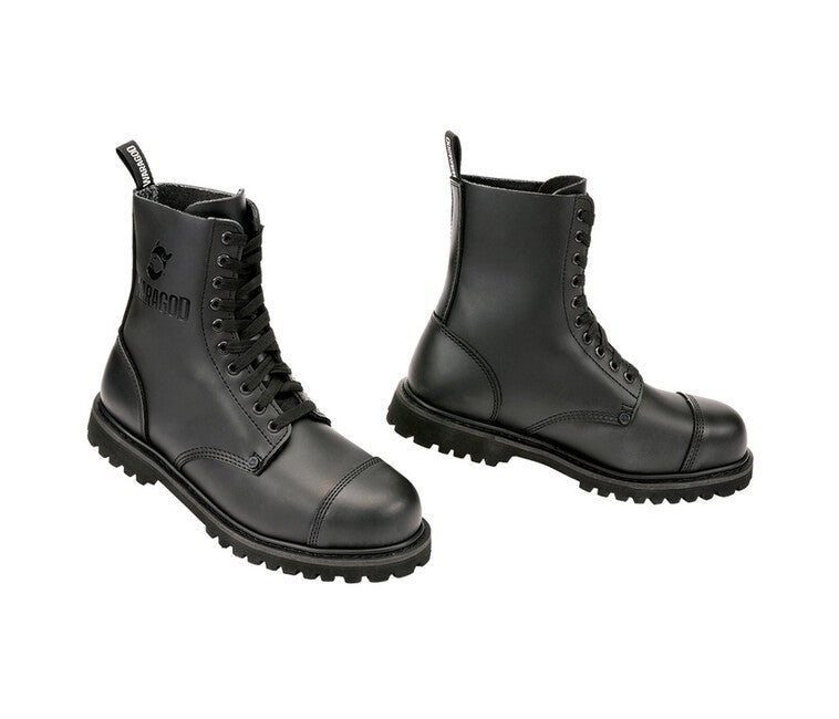 WARAGOD Jotun Lederstiefel, schwarz