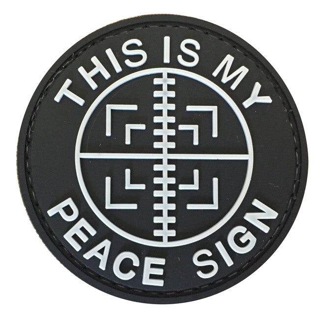 WARAGOD This is my Peace sign PVC Applikation