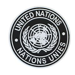 WARAGOD United Nation PVC Applikation, schwarz