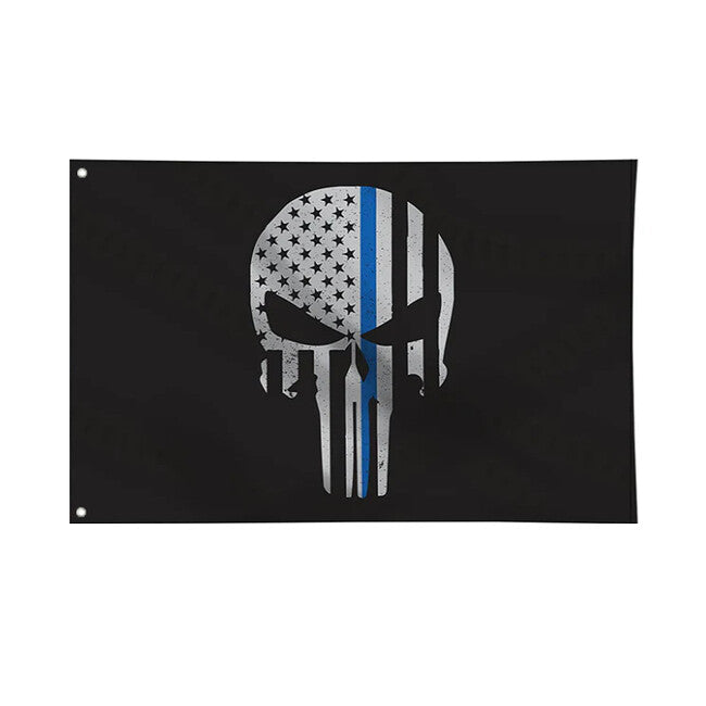 WARAGOD Flagge American Punisher Skull 150x90 cm
