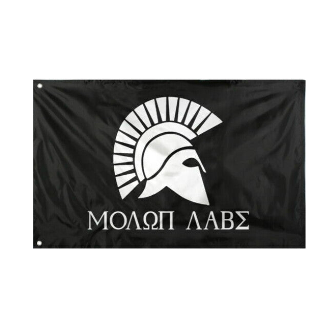 WARAGOD Spartan Head Flagge 150x90 cm