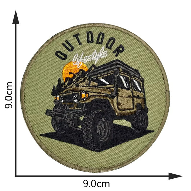 WARAGOD Gestickter Aufnäher Outdoor Lifestyle