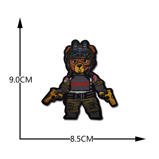 WARAGOD Tactical Bear gestickter aufnäher