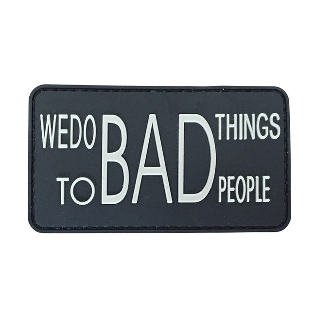 WARAGOD We do BAD Things PVC Applikation, schwarz