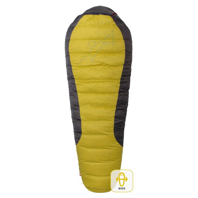Warmpeace Spacák VIKING 1200 170 cm WIDE R, yellow/grey/black