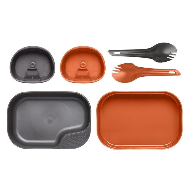 wildo DUO Light Camping-Set - orange / dunkelgrau A (ID 6657)