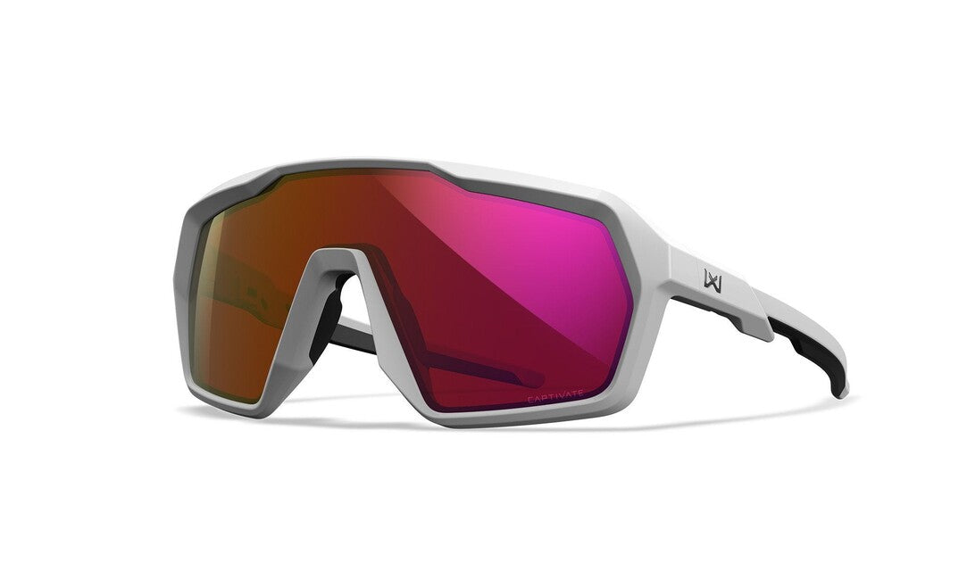 Wiley X Citadel Sonnenbrille, Captivate red mirror/polished white