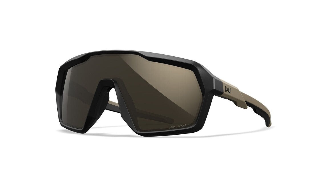 Wiley X Citadel Sonnenbrille, Captivate tungsten mirror/matte black/tan