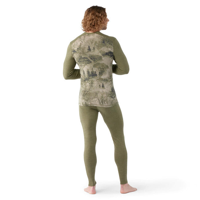 Smartwool Merino 250 Baselayer Crew T-Shirt mit langen Ärmeln Boxed, winter moss forest