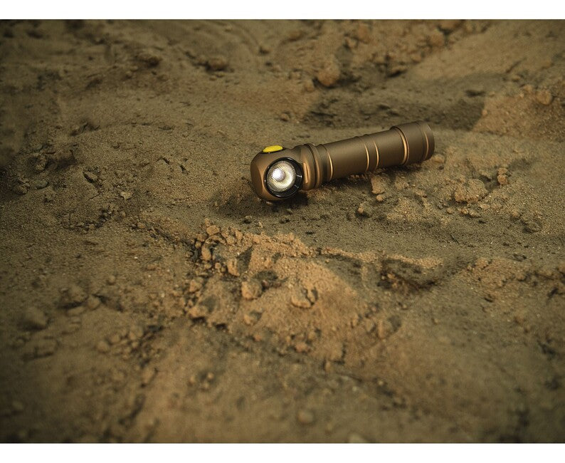 ArmyTek Wizard C2 Pro Max Magnet White LED Flashlight with Magnetic Mount, Battery Powered, 4000 lm, Sand