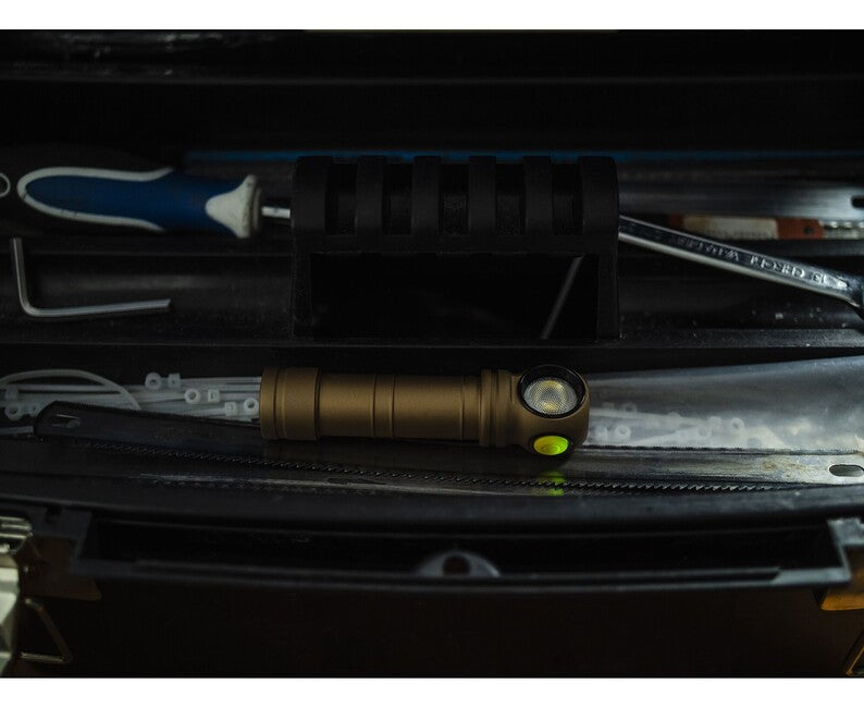 ArmyTek Wizard C2 Pro Max Magnet White LED Flashlight with Magnetic Mount, Battery Powered, 4000 lm, Sand